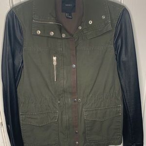 Black and green jacket